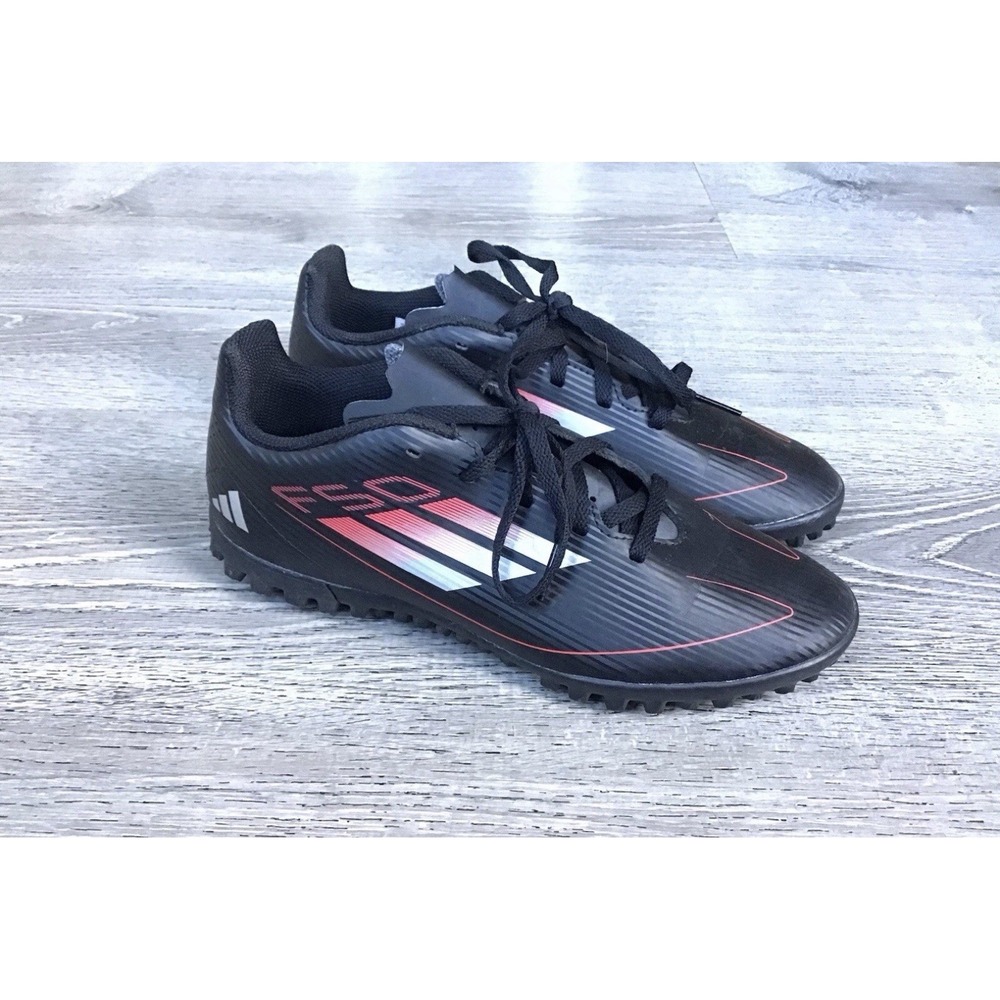 adidas Kids F50 League TF Youth Size 6 Soccer Shoes IE3731 Kids Boys Black/Red